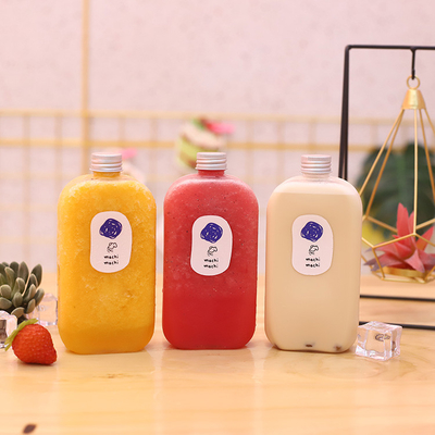 Modern Clear Milk Tea Storage Flasks With Screw On Lids 0.5kg 현대 맑은 우유 차 저장 병 뚜?? 에 나사 가 있는 0.5kg