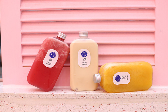Modern Clear Milk Tea Storage Flasks With Screw On Lids 0.5kg 현대 맑은 우유 차 저장 병 뚜?? 에 나사 가 있는 0.5kg