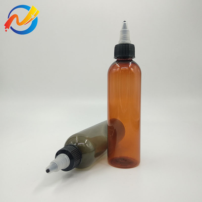 100ml 선명한 액체로 가득 차 있는 플라스틱 병