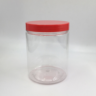 2oz 3oz 4oz 5oz 뚜?? 이 있는 투명한 플라스틱 둥근 항아리