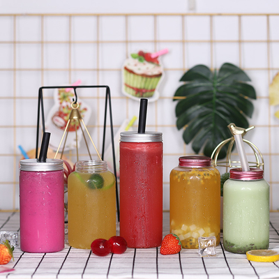 Modern Square Round Plastic Beverage Container with Cover 현대 사각형 둥근 플라스틱 음료 컨테이너
