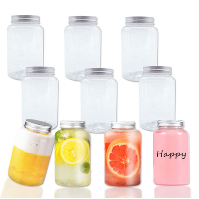 Modern Square Round Plastic Beverage Container with Cover 현대 사각형 둥근 플라스틱 음료 컨테이너