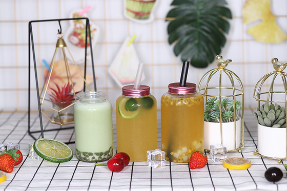 Modern Square Round Plastic Beverage Container with Cover 현대 사각형 둥근 플라스틱 음료 컨테이너