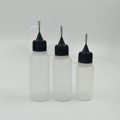 사용자 지정 로고 15ml 방울 병 정밀 액체 분배를 위한 플라스틱 맑고 검은색