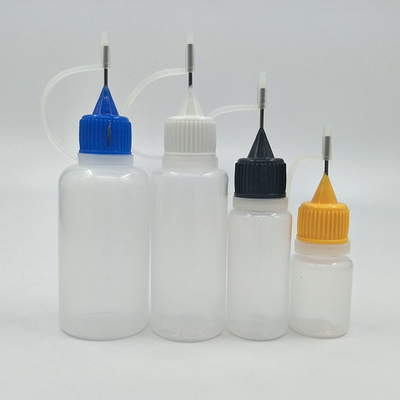 사용자 지정 로고 15ml 방울 병 정밀 액체 분배를 위한 플라스틱 맑고 검은색