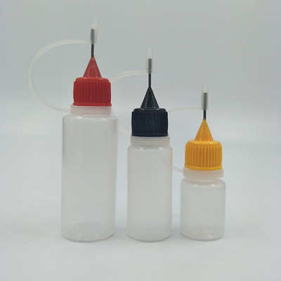 사용자 지정 로고 15ml 방울 병 정밀 액체 분배를 위한 플라스틱 맑고 검은색