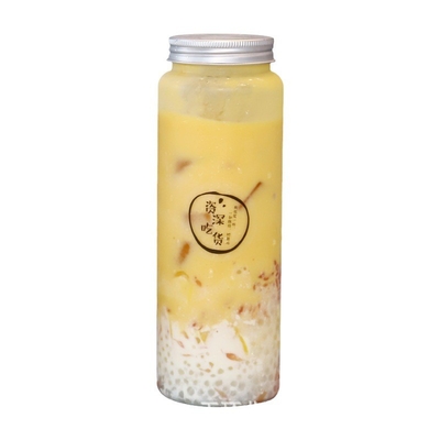 1000ml 용량 가출 방지 디자인으로 현대 사각형 원형 PETG 우유 차 병