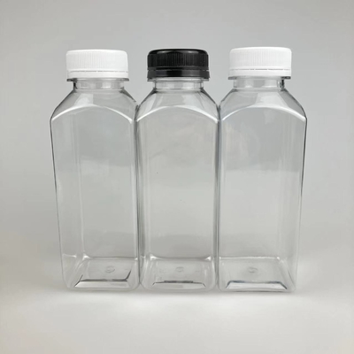 가출 방지 쿼어 맑은 플라스틱 우유 차 병 내구성있는 손잡이