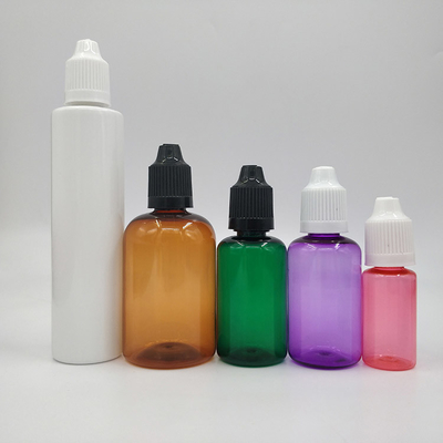 사용자 정의 인쇄 액체용 컬러 병 10ml 15ml 30ml 60ml 80ml 100ml