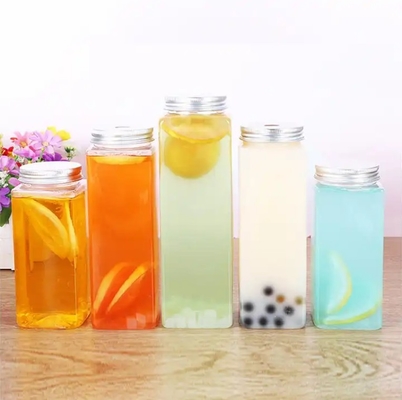 두 배층 누출 방지 스크루 뚜?? 이 있는 선명한 플라스틱 차 병