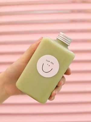 누출 방지 이중 단열 우유 차 병 250ml 손잡이