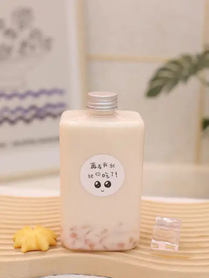 누출 방지 이중 단열 우유 차 병 250ml 손잡이
