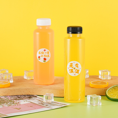 신디자인 플라스틱 병 250ml 350ml 500ml 과일 주스 PET 병 뚜?? 한 플라스틱 병 주스 재구매
