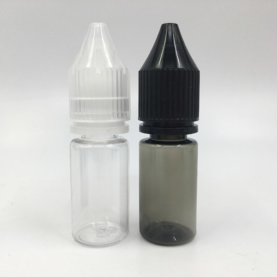 10ml PET 병과 투명한 어린이 보호 캡을 사용하여 안전한 E 액체를 보관하십시오.