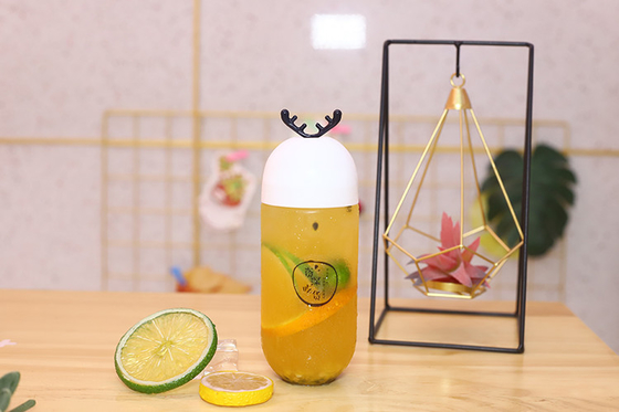 주문형 누출 방지 250ml 플라스틱 주스 병 뚜?? 에 나사