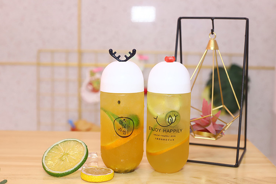 주문형 누출 방지 250ml 플라스틱 주스 병 뚜?? 에 나사