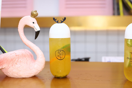 맑은 플라스틱 우유 차 병 용량 120ml 250ml 350ml 500ml 1000ml