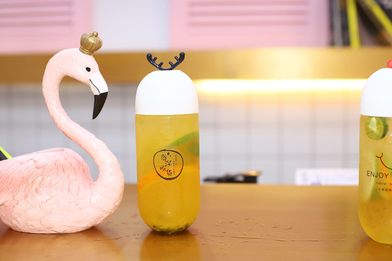 맑은 플라스틱 우유 차 병 용량 120ml 250ml 350ml 500ml 1000ml