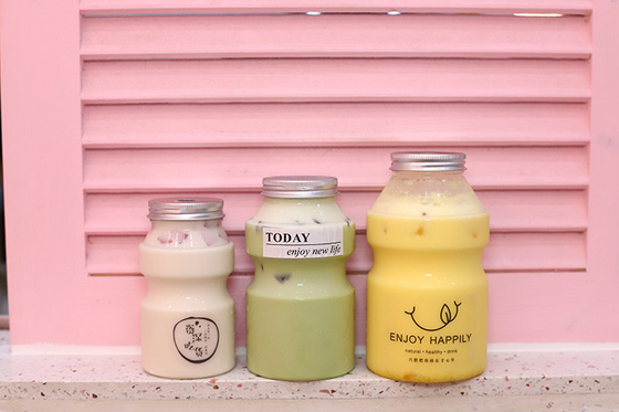 단열 120ml 250ml 350ml 500ml 1000ml 용량의 중간 크기의 우유 차 병