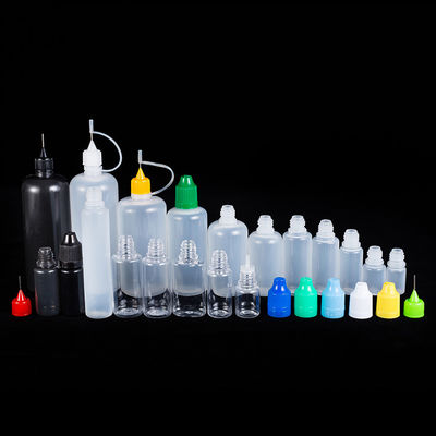 투명한 검은색 액체용 작은 병 10ml 15ml 30ml 60ml 80ml 100ml 용량