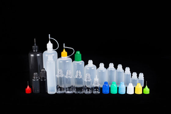 투명한 검은색 액체용 작은 병 10ml 15ml 30ml 60ml 80ml 100ml 용량