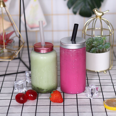 손잡이 달린 중간 크기 밀크티 병 (물 포함) 내구성 플라스틱