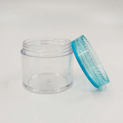 Transparent Plastic Cosmetic Container Jar for Convenient and Space-Saving Product Storage