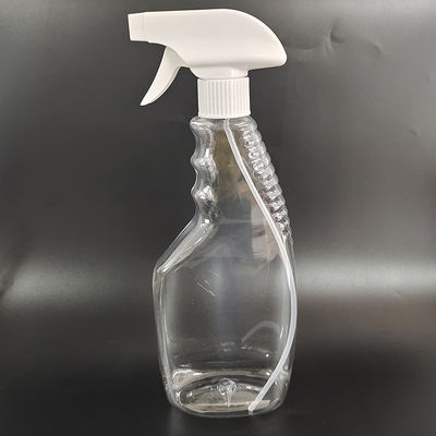 Household Cleaning Trigger Sprayer Bottle in White Transparent or Custom Color Ideal Industrial Cosmetic Packaging Solutions