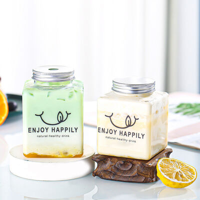 중형 거품 차 잔은 사용자 정의 할 수 있습니다 내구성 플라스틱 컨테이너 음료 상점 카페 및 레스토랑에 이상적입니다