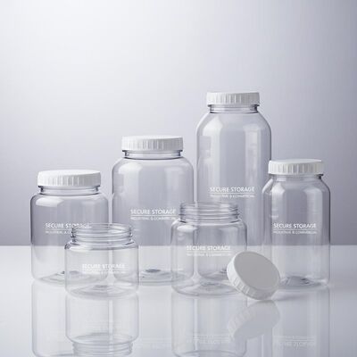 BPA 무료 플라스틱 나사 상단 컨테이너 안전한 저장을위한 이상적인 산업 및 상업용에 대한 내구성 및 포장 솔루션