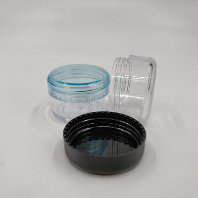 Transparent Plastic Cosmetic Jar Durable Leak Proof Container Ideal for Creams Lotions and Skincare Products Packaging