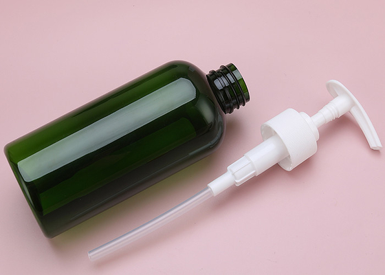 핫 판매 맑은 빈 PET 500ml 샤워 젤 플라스틱 병 헤어 케어 흰색 평면 사각형 샴푸 로션 펌프 플라스틱 병