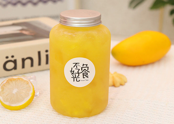 밀크 차 350ML 500ML을 위한 플라스틱 재사용할 수 있는 주스 병