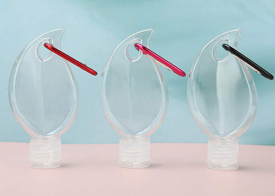 나뭇잎 모양 비어 있는 열쇠고리 여행 손 소독제 병 50ML