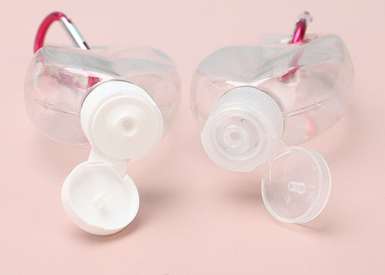 나뭇잎 모양 비어 있는 열쇠고리 여행 손 소독제 병 50ML