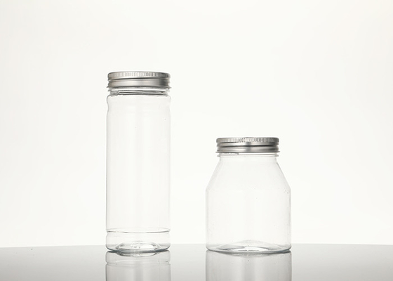 넓은 입 라운드 플라스틱 Pet 플라스틱 자르스위스 나사형 상부 Lid 295ML 380ML