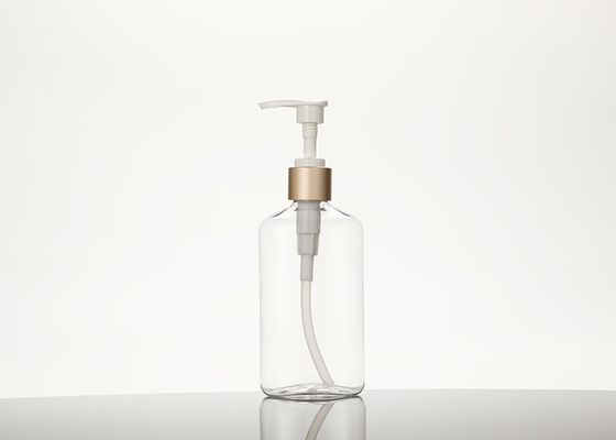 애완 동물 플라스틱을 씻는 손을 위한 명확한 350ml 빈 펌프 샴푸 병