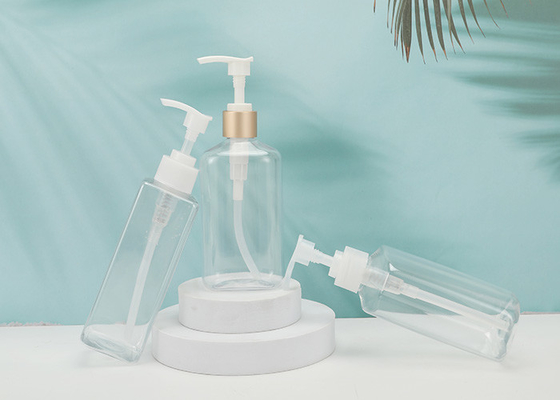 애완 동물 플라스틱을 씻는 손을 위한 명확한 350ml 빈 펌프 샴푸 병