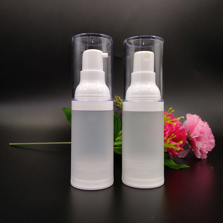 둥근 30ml 플라스틱 화장품 용기 합성 액체 분배기 플립 톱 폐쇄형
