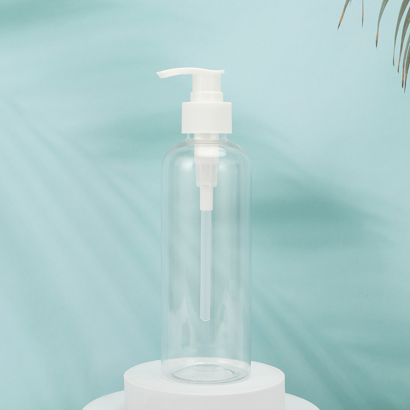 둥근 PMMA 플라스틱 로션 병 사용자 정의 가능한 모양 PET 목걸이 UV 전자기 모자 250ml-500ml