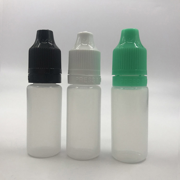 투명한 검은색 맞춤형 방울병 10ml-120ml 액체 보관용 부드러운 표면