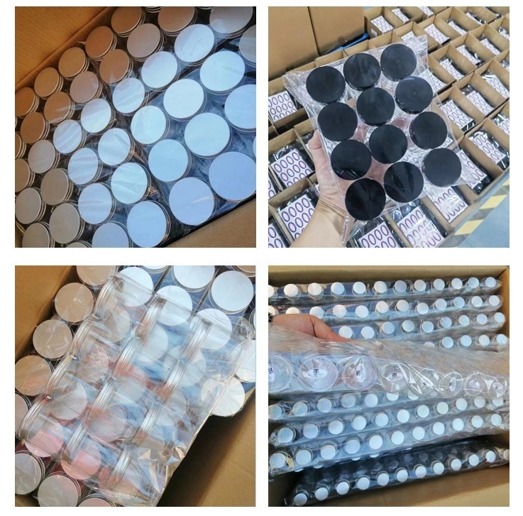 황색 검은 PET 용기 빈 100g 120g 200g 250g 300g 500g 내부 뚜?? 4oz 8oz의 플라스틱 몸 스크럽 잔