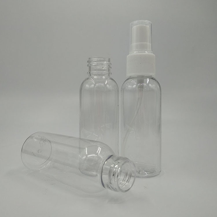 원형 PET 플라스틱 스프레이 병 10ml 15ml 30ml 50ml 60m 70ml 100ml 200ml 500ml 용량