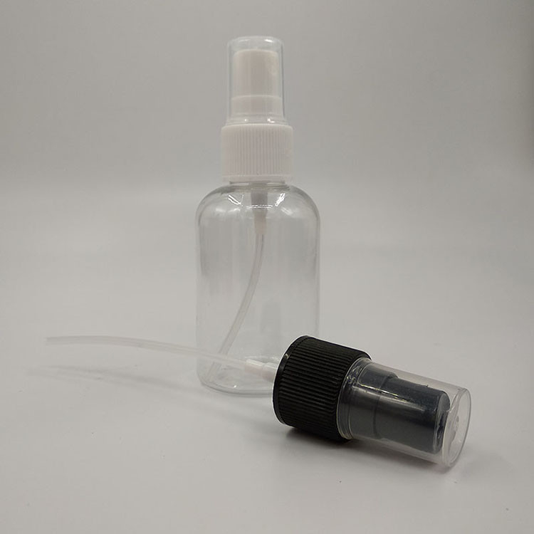 부드러운 표면을 위한 투명한 PET 플라스틱 스프레이 병 용량 10ml 15ml 30ml 50ml 60m 70ml 100ml 200ml 500ml