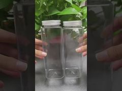 도매 사각형 음료 우유 주스 차 음료 뚜?? 이 있는 플라스틱 병