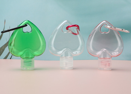 PETG 플라스틱 손 소독제 병 20 밀리미터 명백한 열쇠고리 병